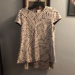 Michael Kors Blue And White Skirt Set